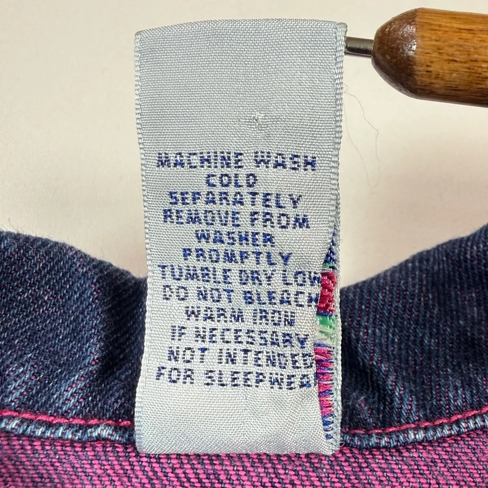 VINTAGE‎ GYMBOREE Girls 2001 Floral Embroidered Denim Jacket 7 Years Cottagecore